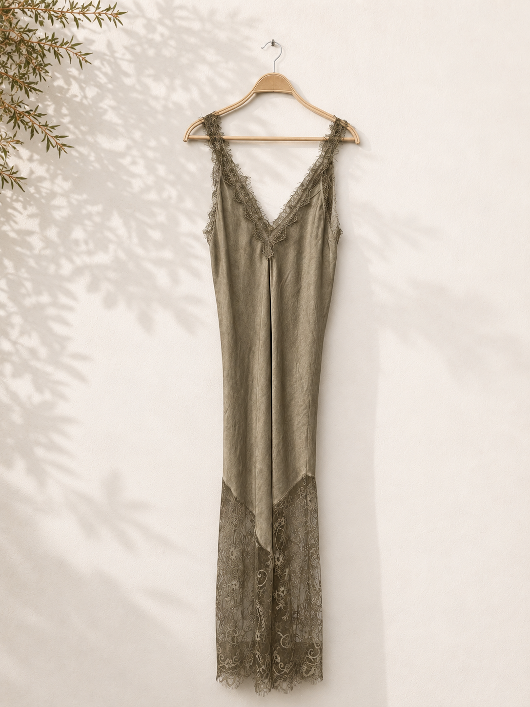 Vestido Raso Encaje