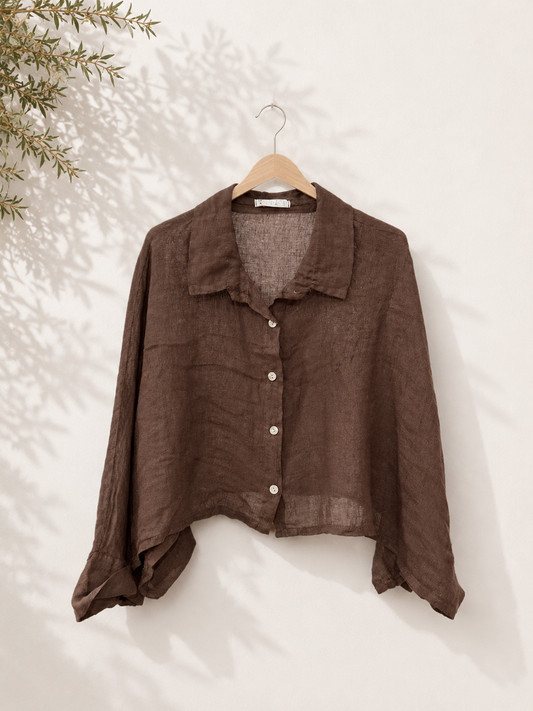 Camisa top lino