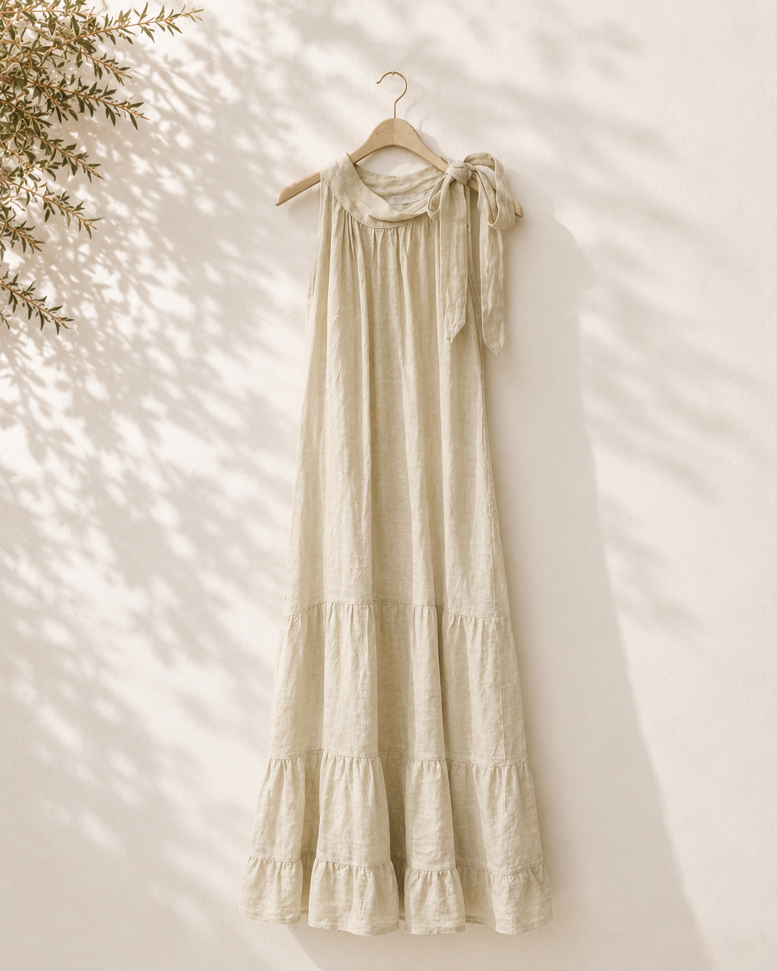 Vestido halter anudado