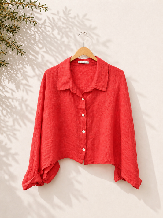 Camisa top lino