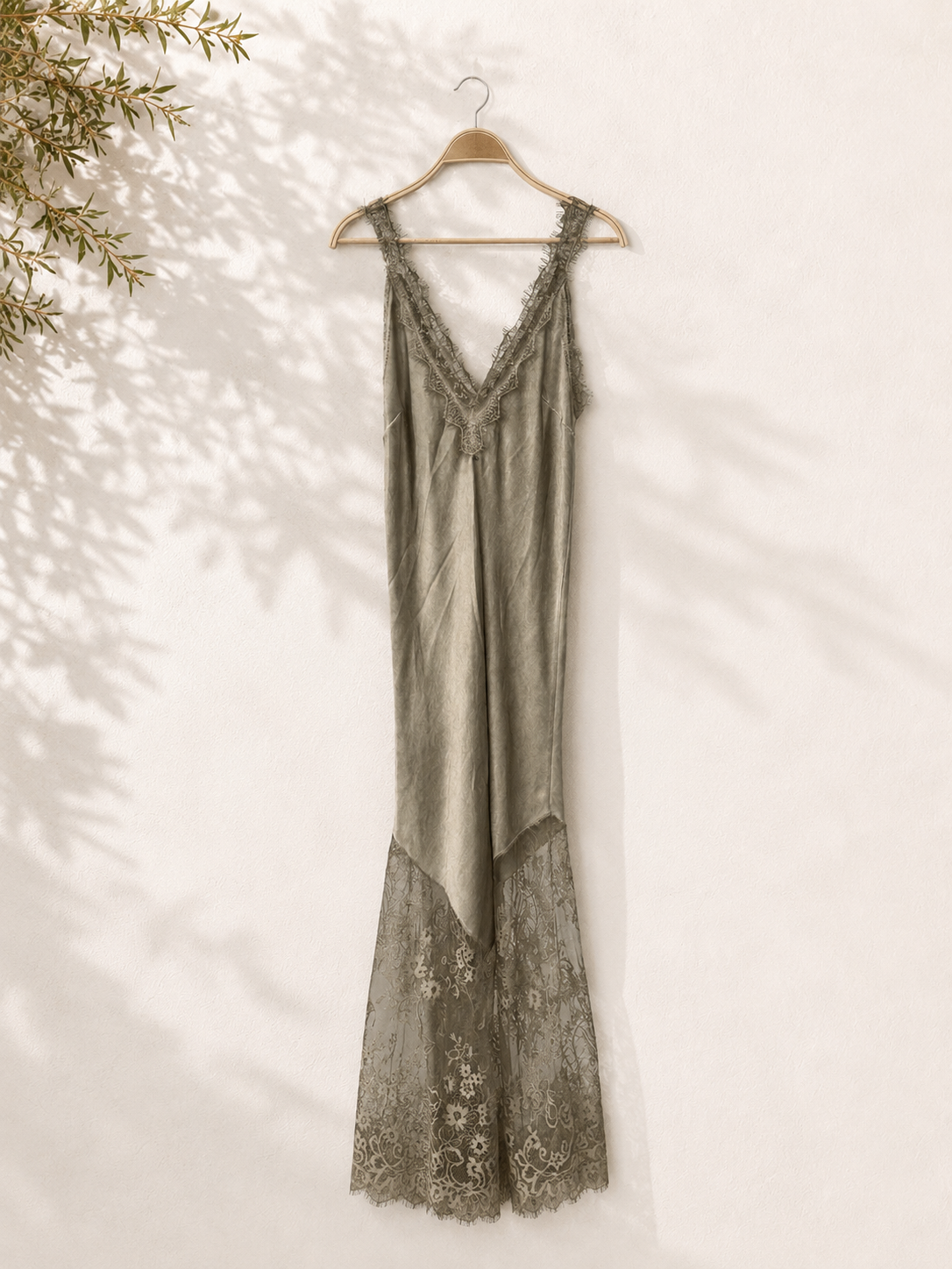 Vestido Raso Encaje