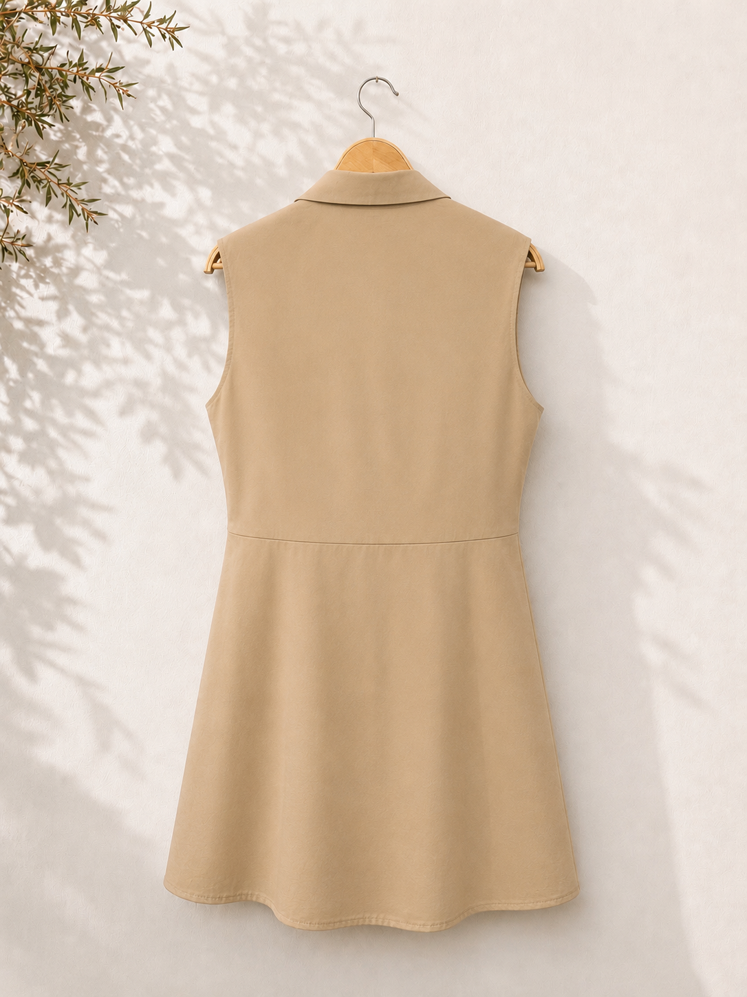 Vestido camisero anudado
