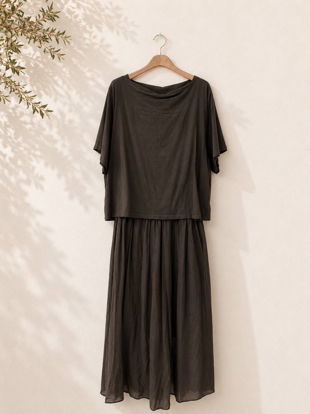 Vestido efecto doble pieza