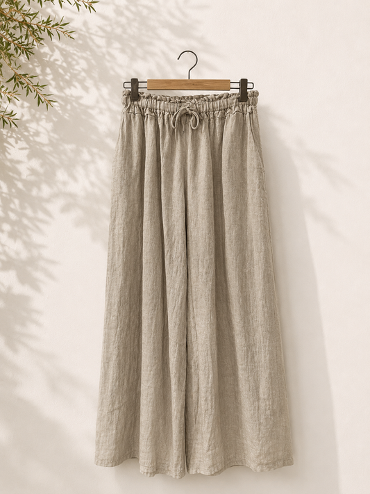 Pantalón Lino pata ancha