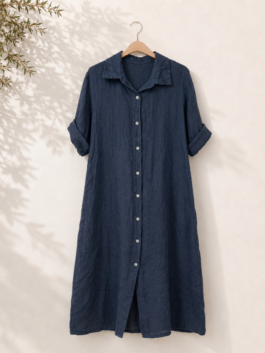 Vestido Camisero Largo