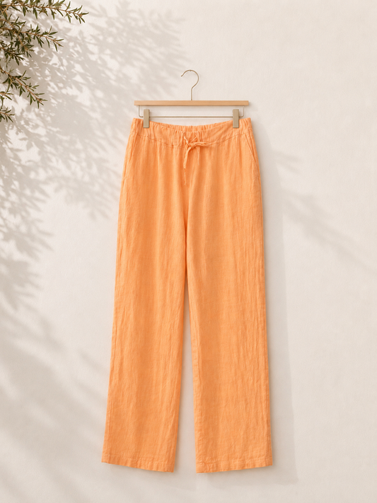 Pantalón Lino Flúor Recto