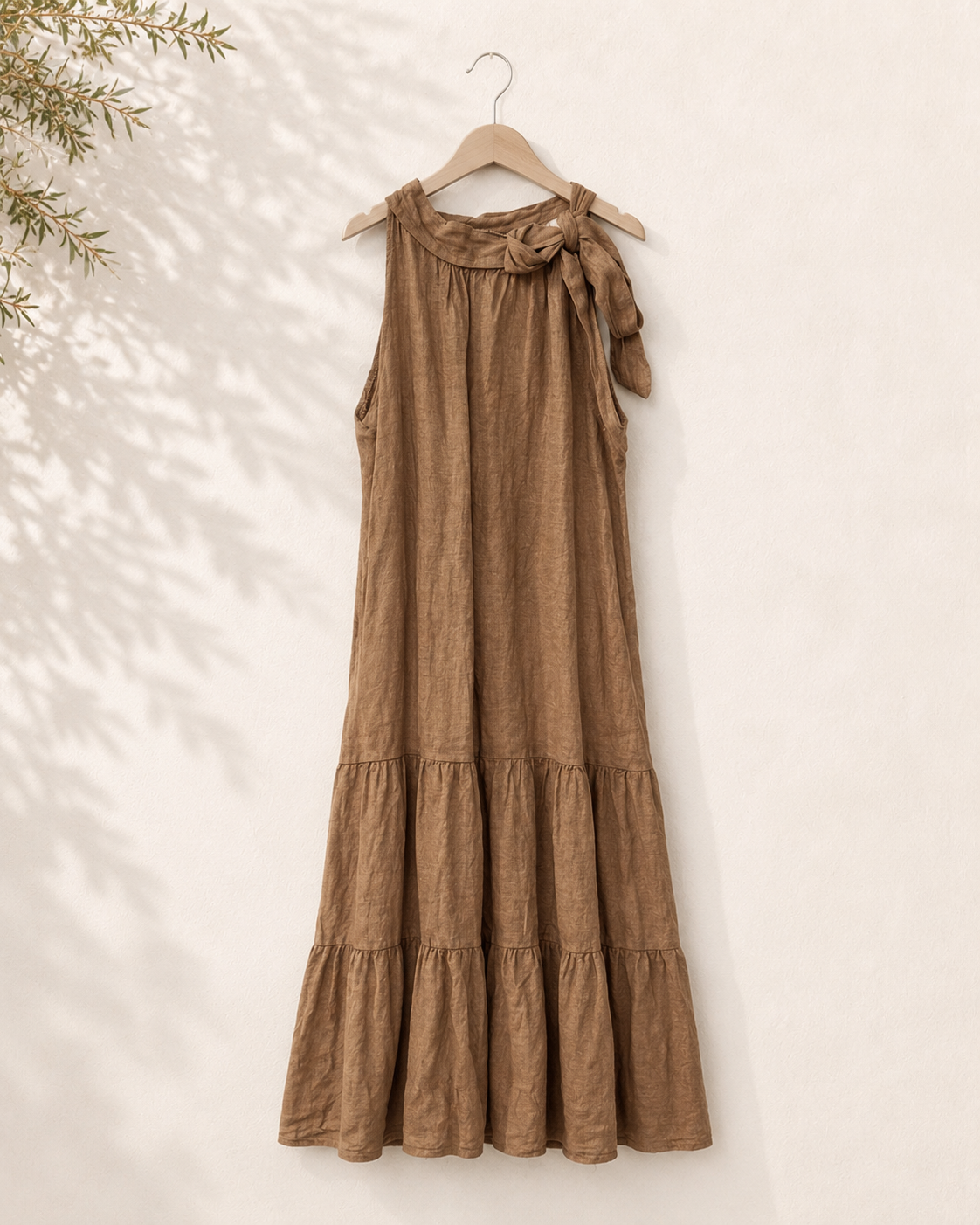 Vestido halter anudado