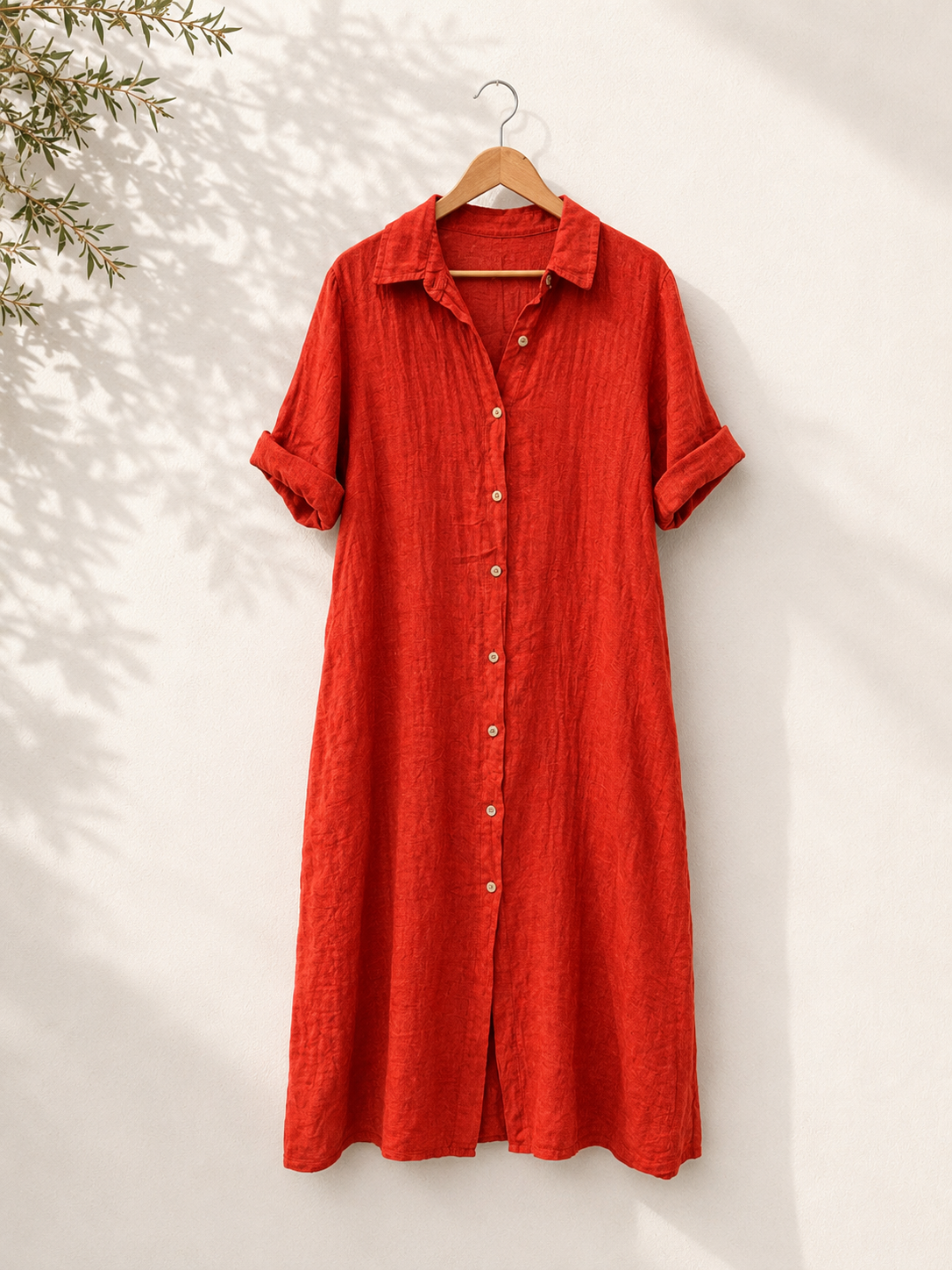 Vestido Camisero Largo