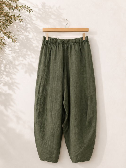 Pantalón Lino raya diplomática