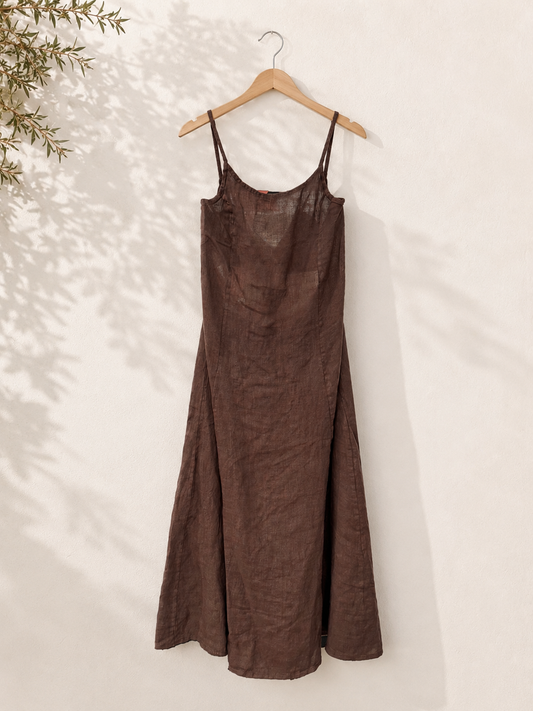 Vestido Lino Espalda descubierta