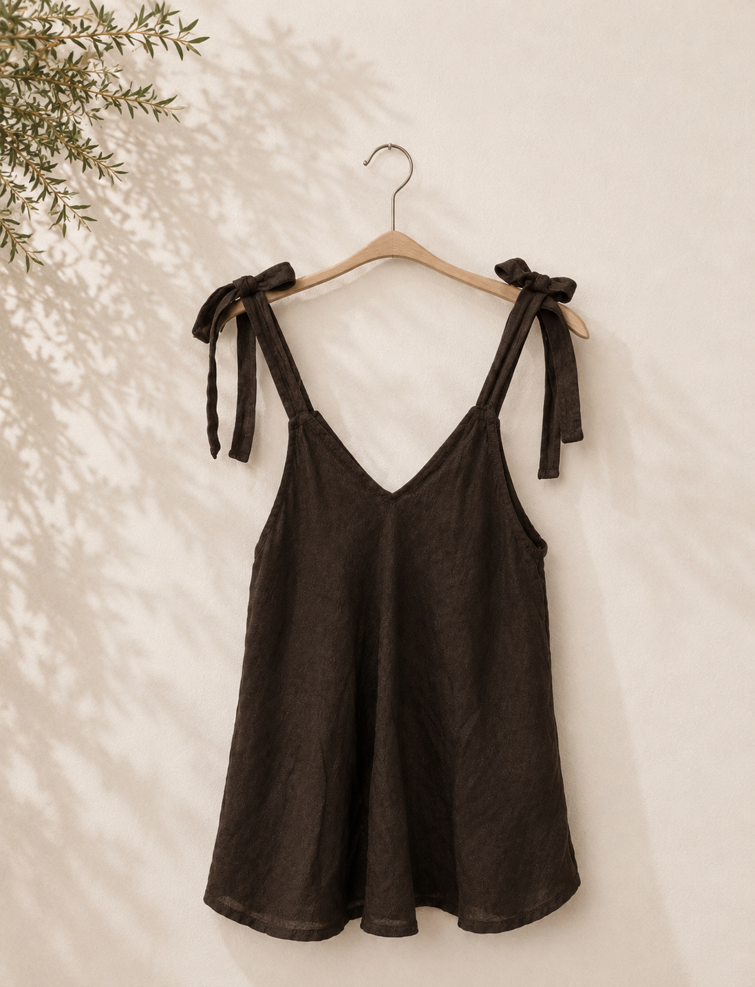 Top fluido con lazadas