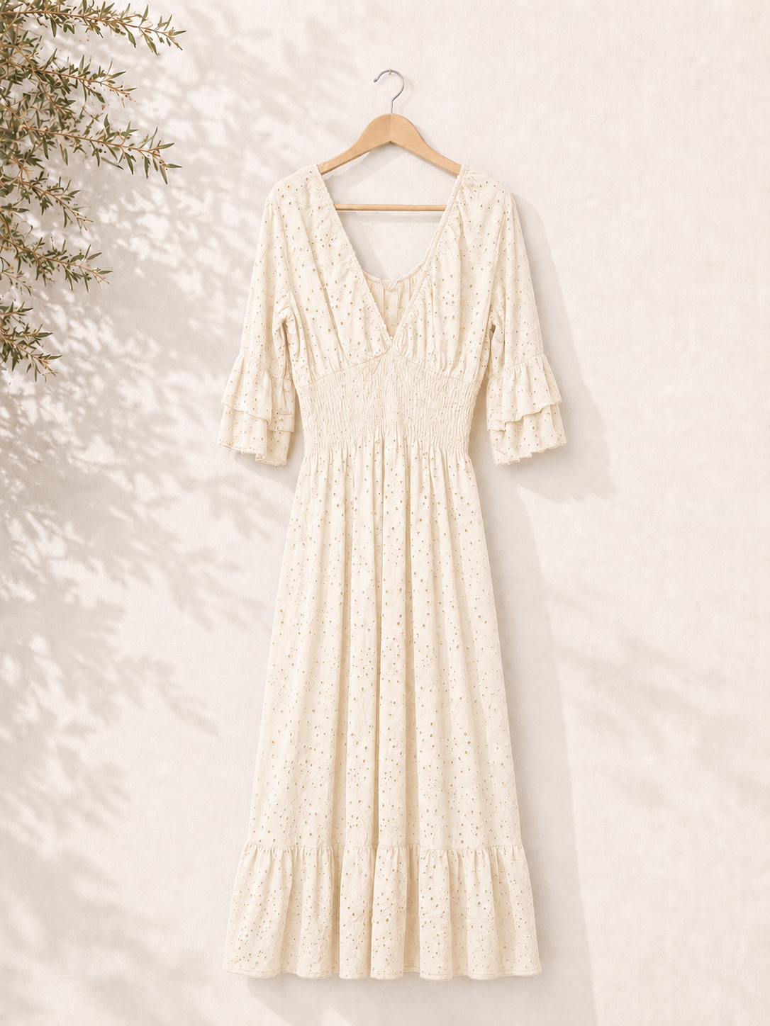 Vestido Bordado Suizo