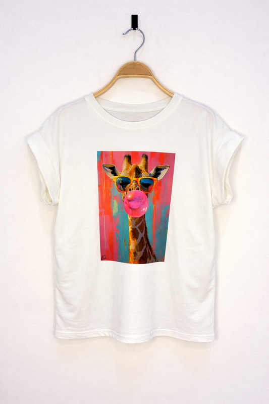 Camiseta Jirafa con chicle