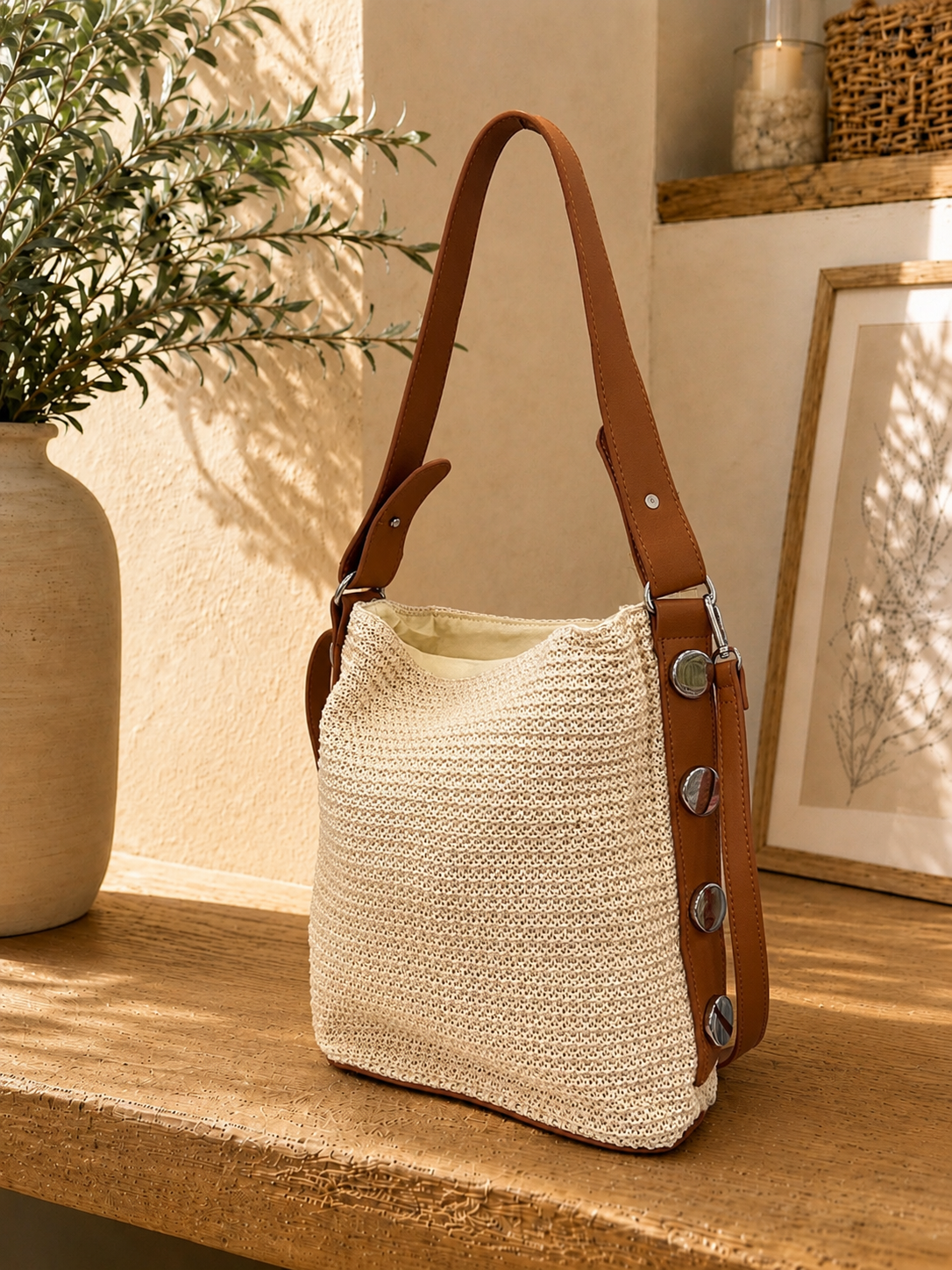 Bolso con tachuelas