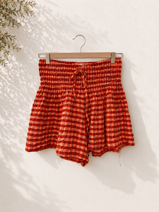 Pantalón corto vichy