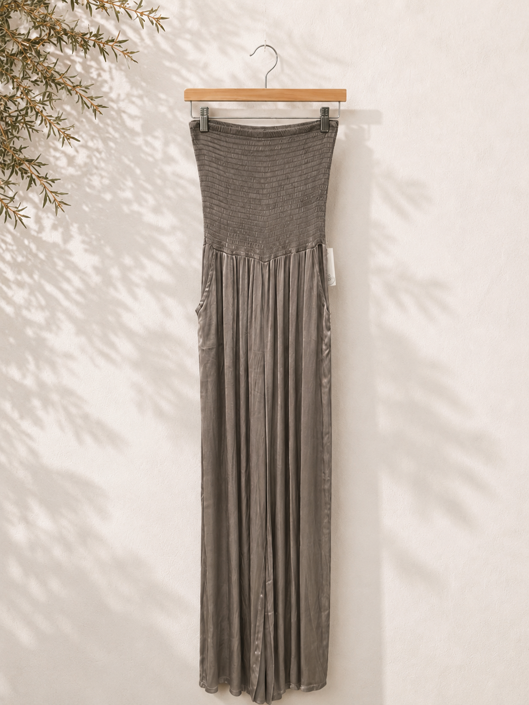 Mono elástico de raso