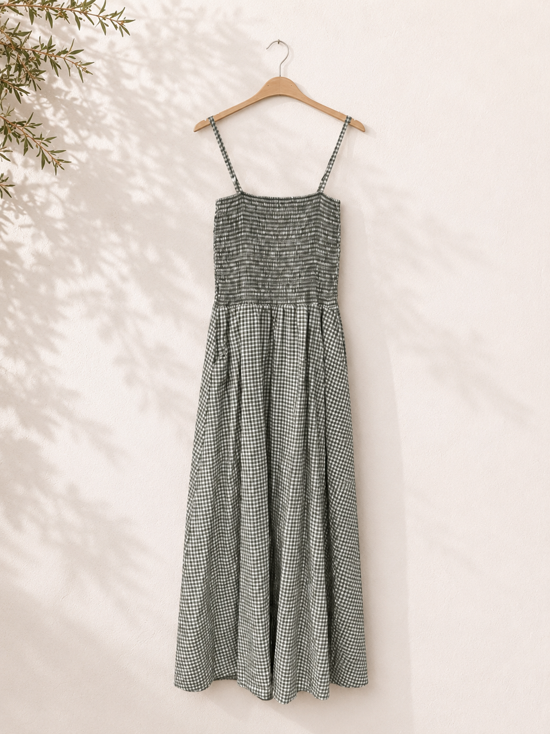 Vestido elástico vichy