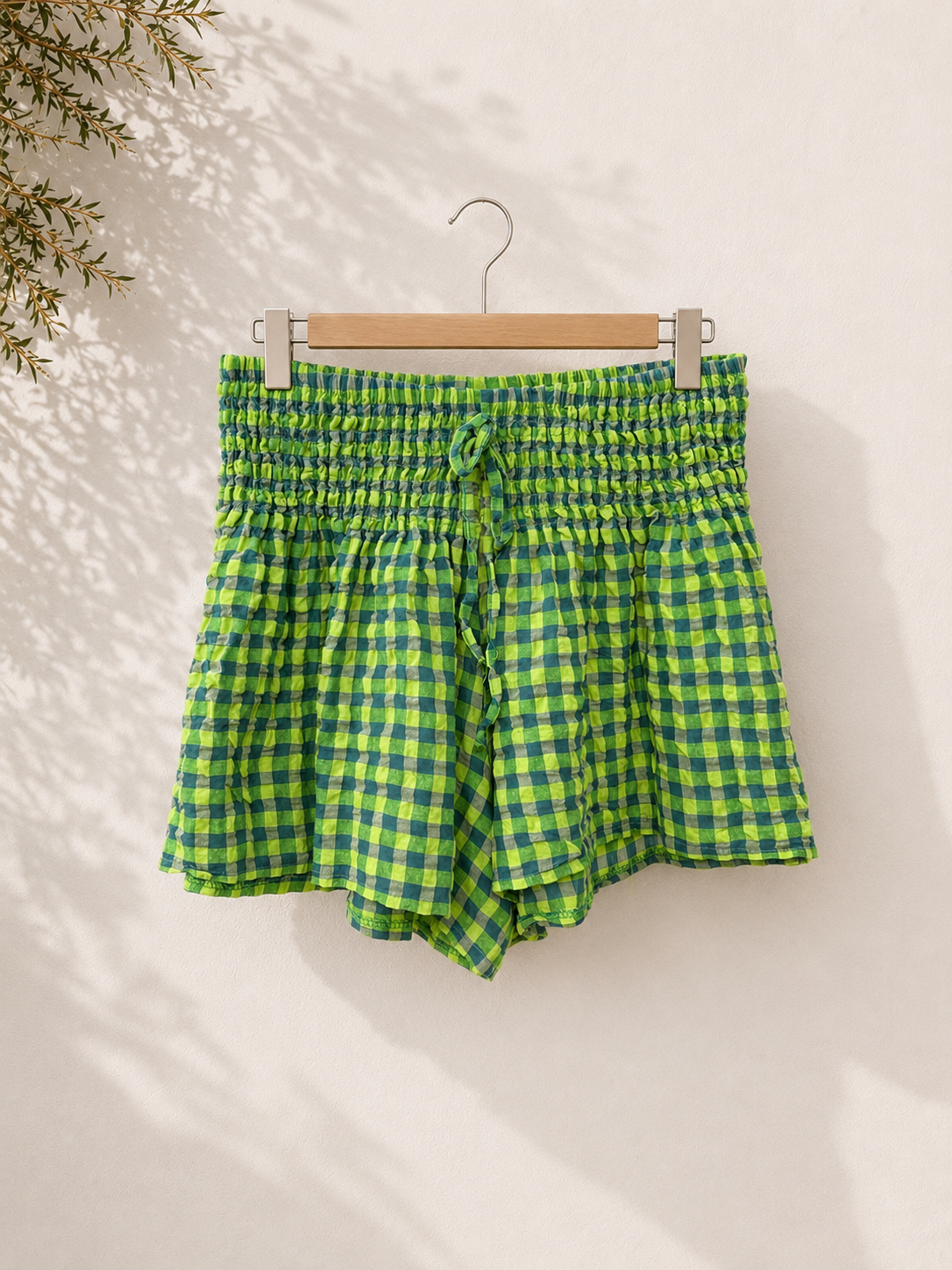 Pantalón corto vichy