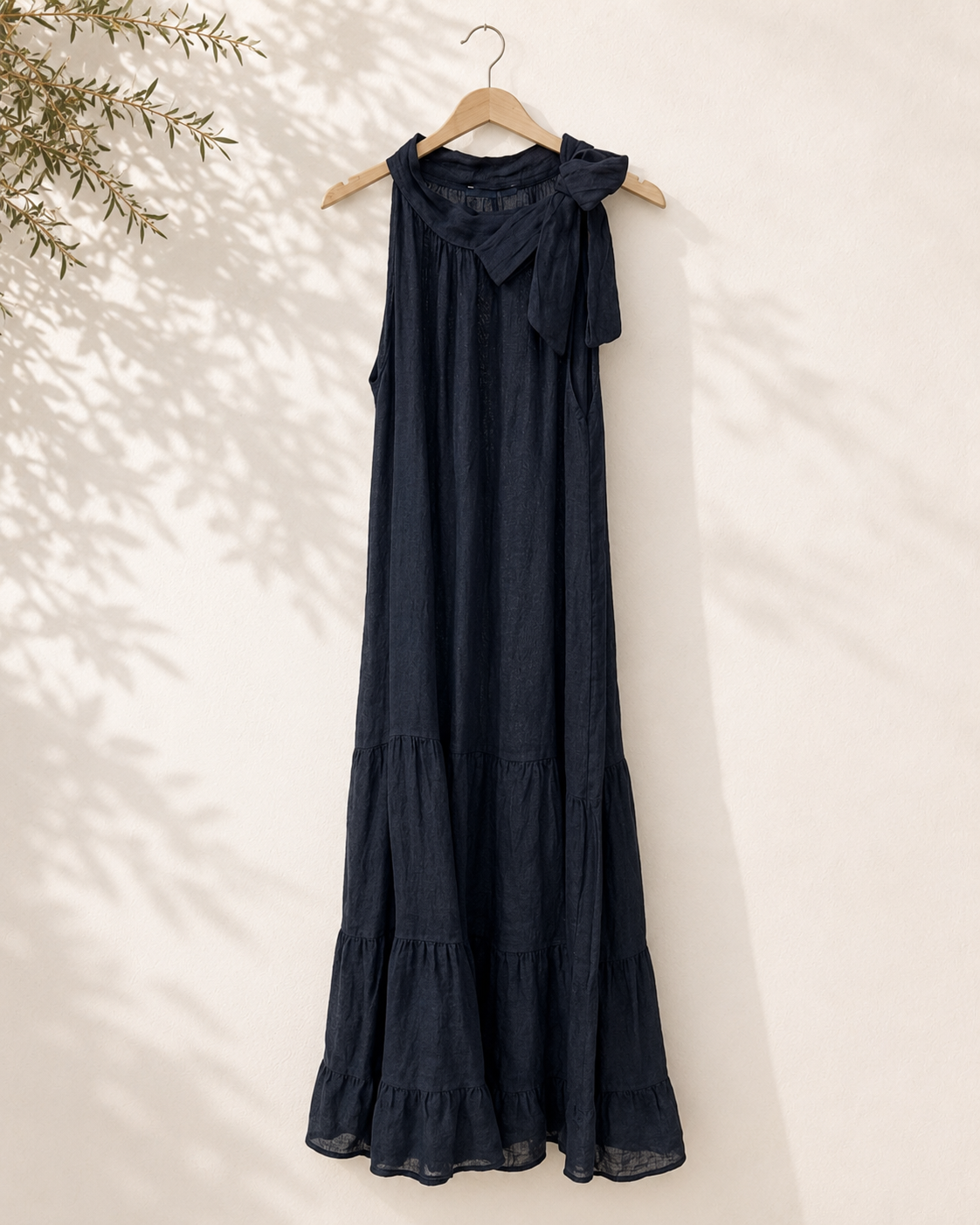 Vestido halter anudado
