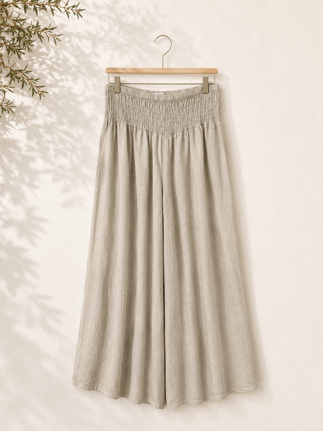 Pantalón elástico acampanado