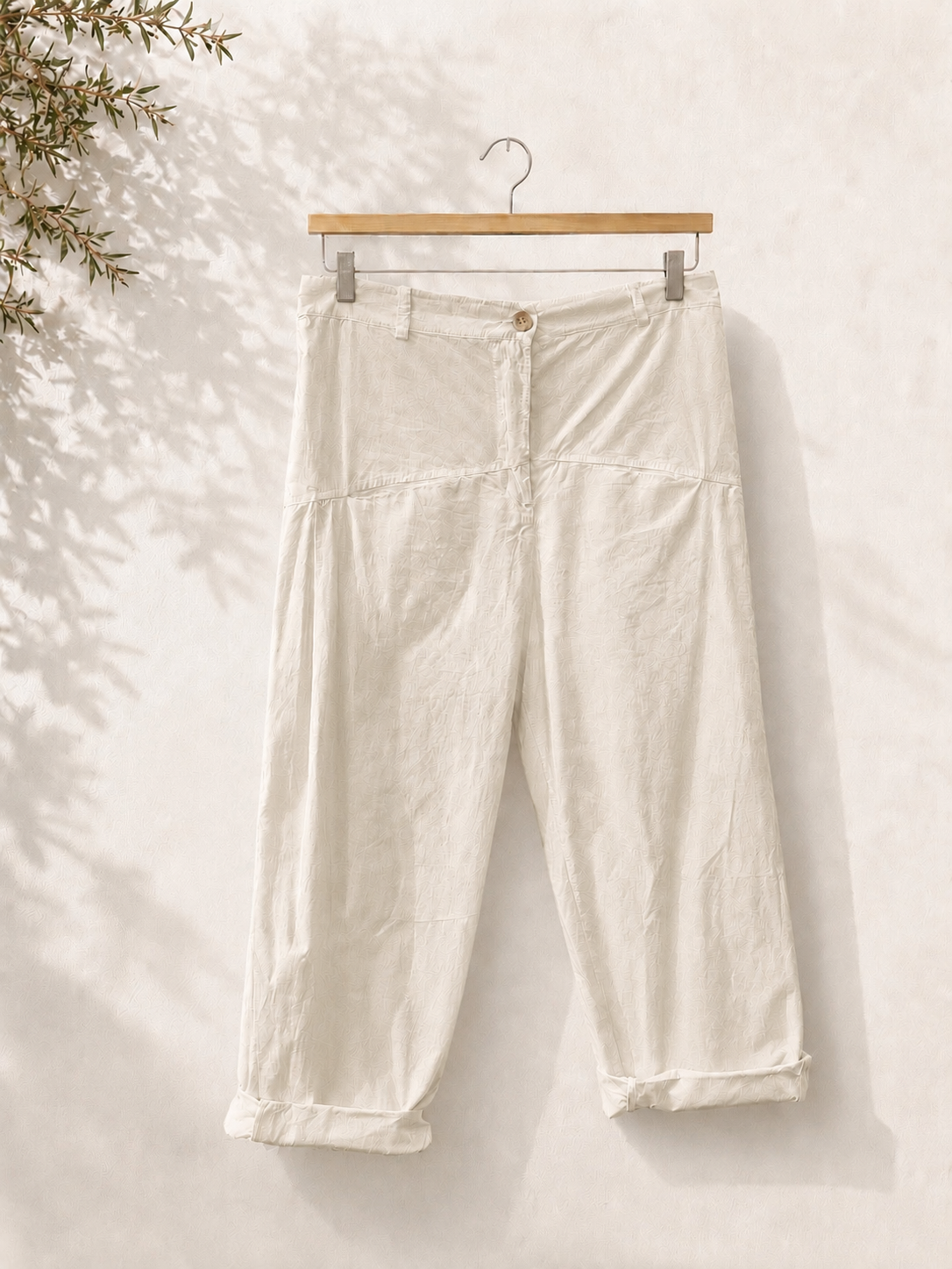 Pantalón recto bolsillos delanteros