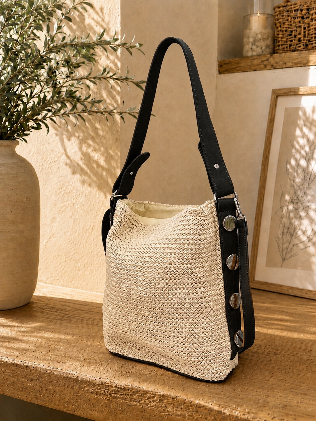 Bolso con tachuelas
